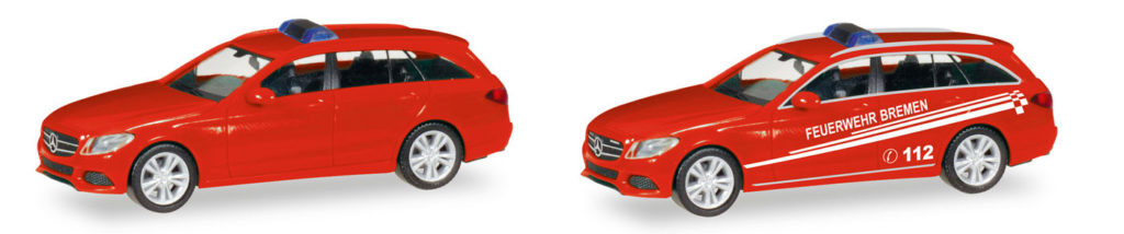 187 Herpa Mercedes-Benz C-klasse Minikit en Feuerwehr