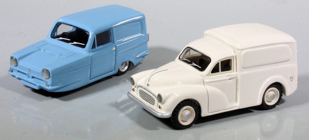 187 BoS Morris Minor 1000 Van(1956–1971) en Reliant Regal Supervan III (1968–1971)