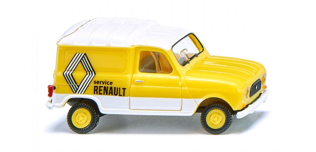 187 Wiking Renault 4 Fourgonette Service Renault