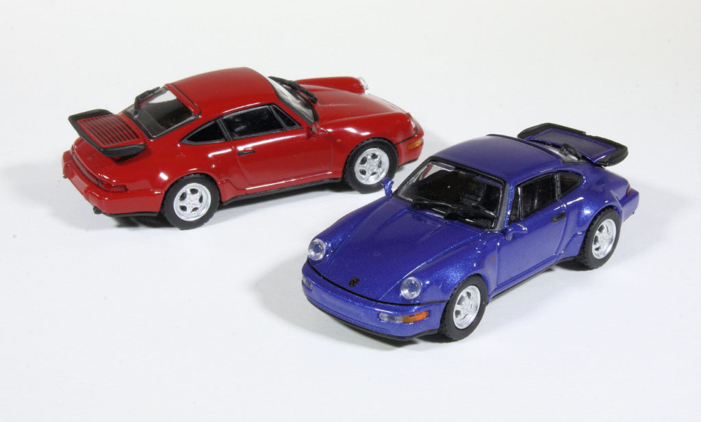 187 Minichamps Porsche 964 Turbo (1990) blauw rood