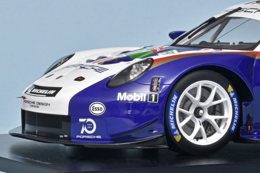 112 Spark Porsche 911 991 GT3 RSR LM (2018) 2e LMGTE Bruni+Lietz+Makowiecki neus