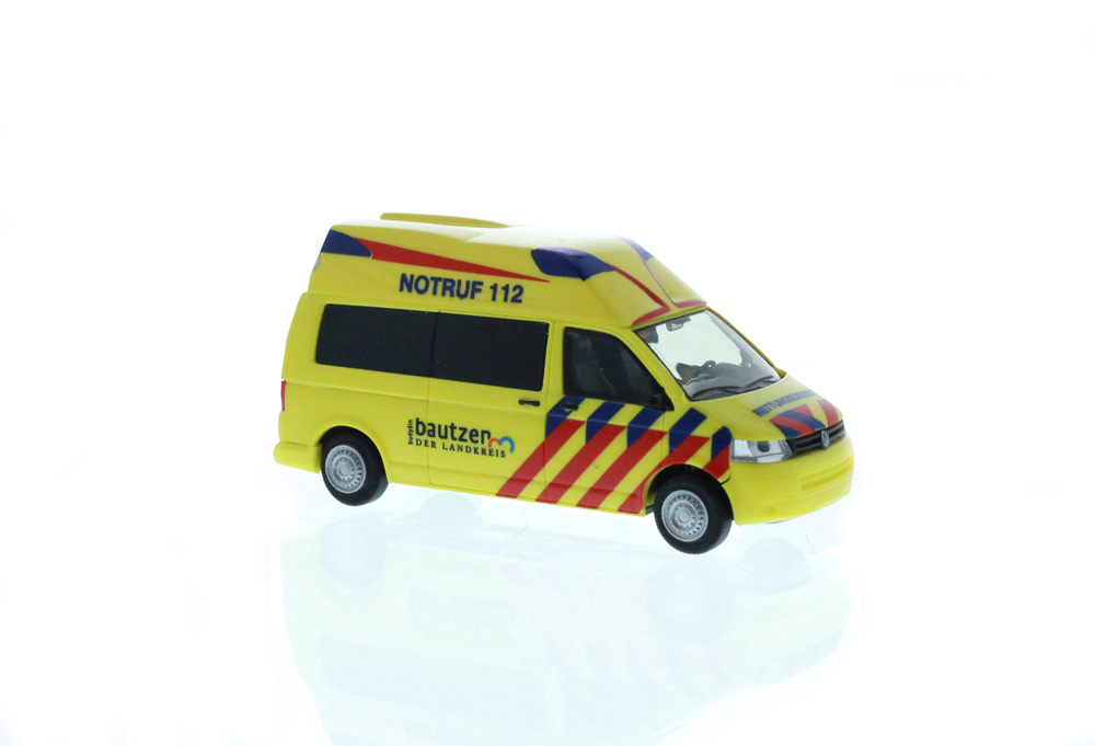 187 Rietze VW Transporter Hornis Silver Rettingsdienst Radeberg