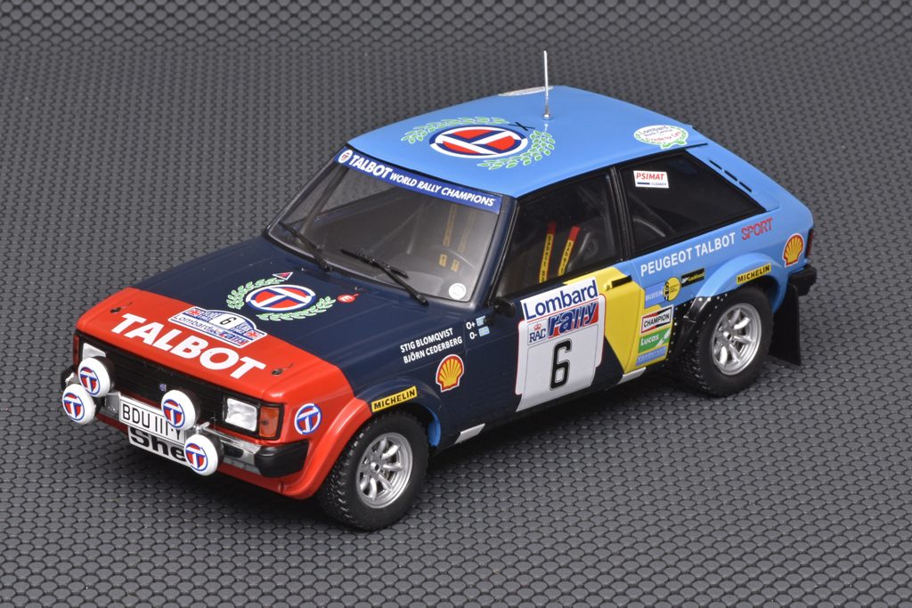 118 Ixo Talbot Sunbeam Lotus RAC rally (1982) Blomquist+Cederberg