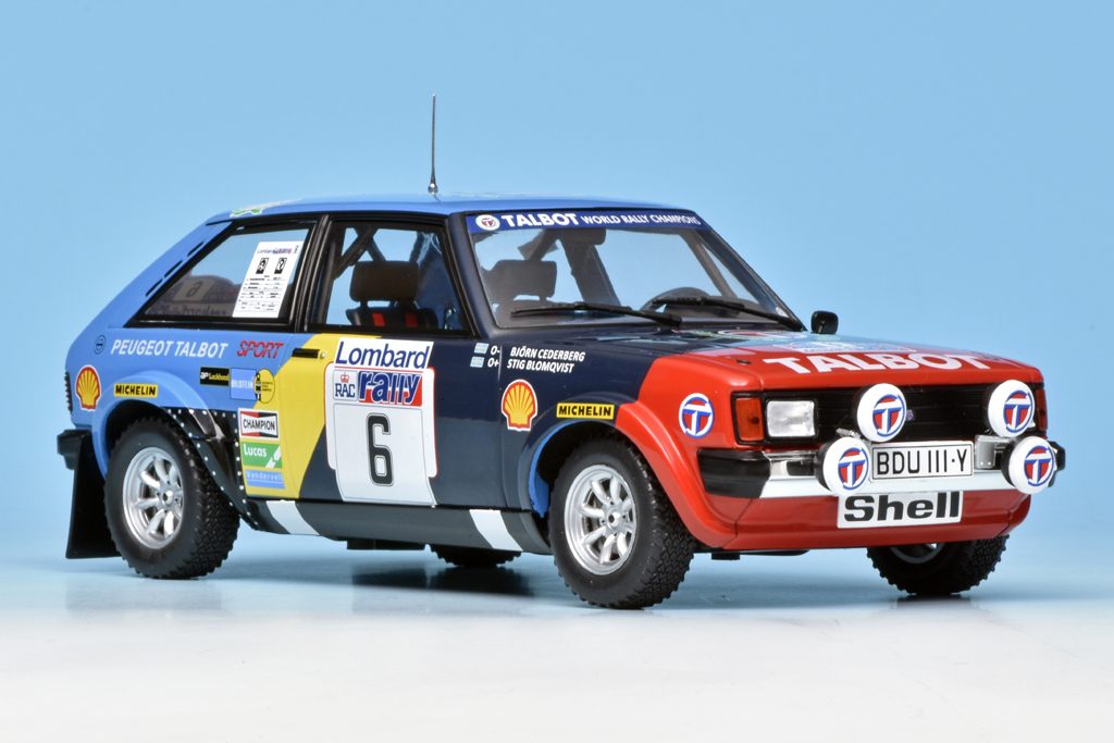 118 Ixo Talbot Sunbeam Lotus RAC rally (1982) Blomquist+Cederberg rechts