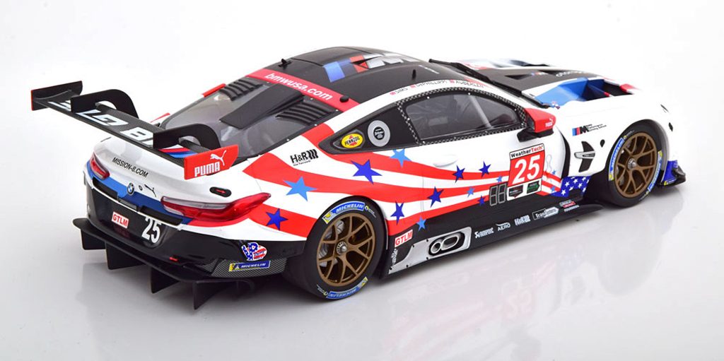 118 Minichamps BMW M8 GTE 6h Watkins Glen (2018) Philip+Auberlein+Sims achter