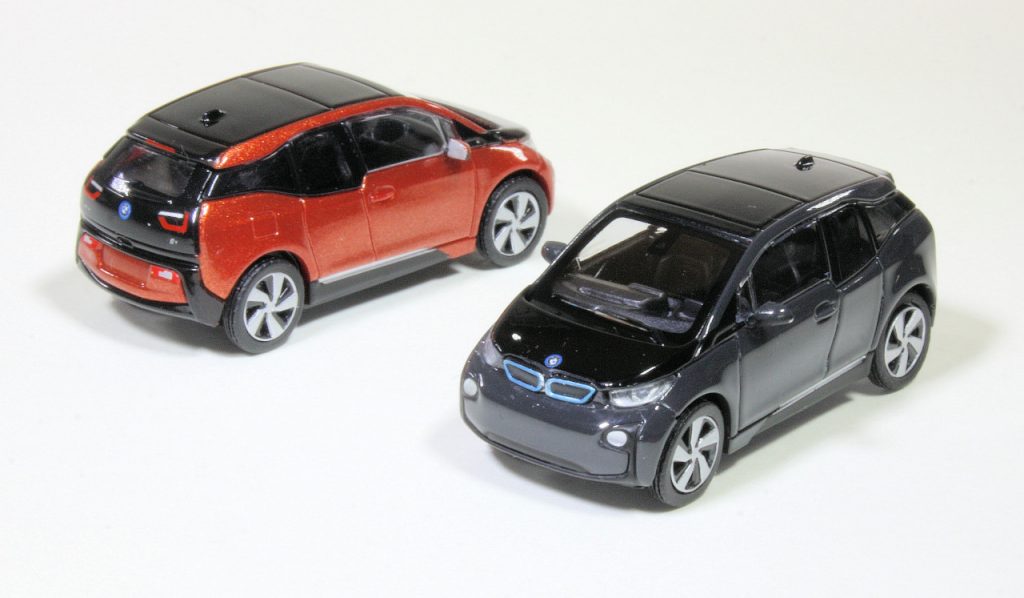 187 Minichamps BMW i3 rood zwart