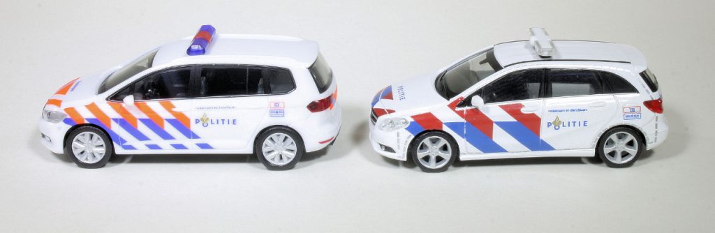 187 Herpa FVC-decals Mercedes-Benz B-Klasse Politie links
