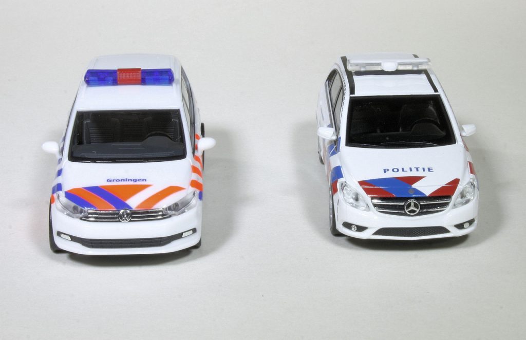 187 Herpa FVC-decals Mercedes-Benz B-Klasse Politie voor