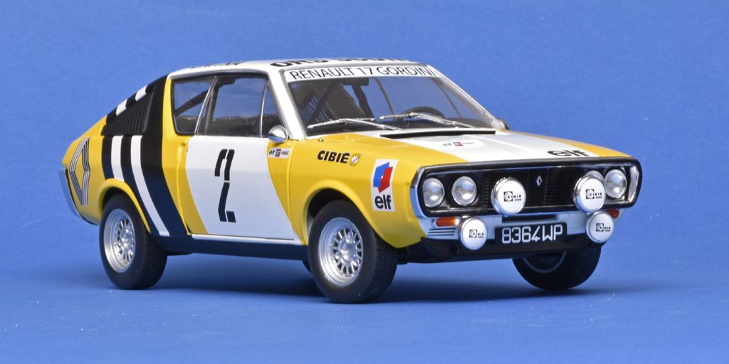 118 Solido Renault 17 Gordini Rally Polen (1976) Krupa+Mystkow