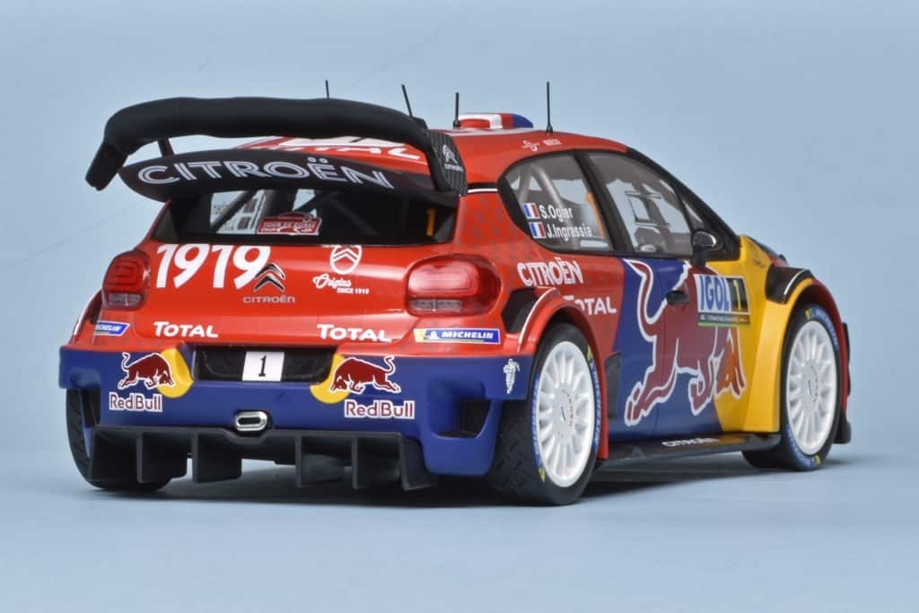 118 Norev Citroën C3 WRC Tour de Corse (2019) Ogier-Ingrassia achter laag