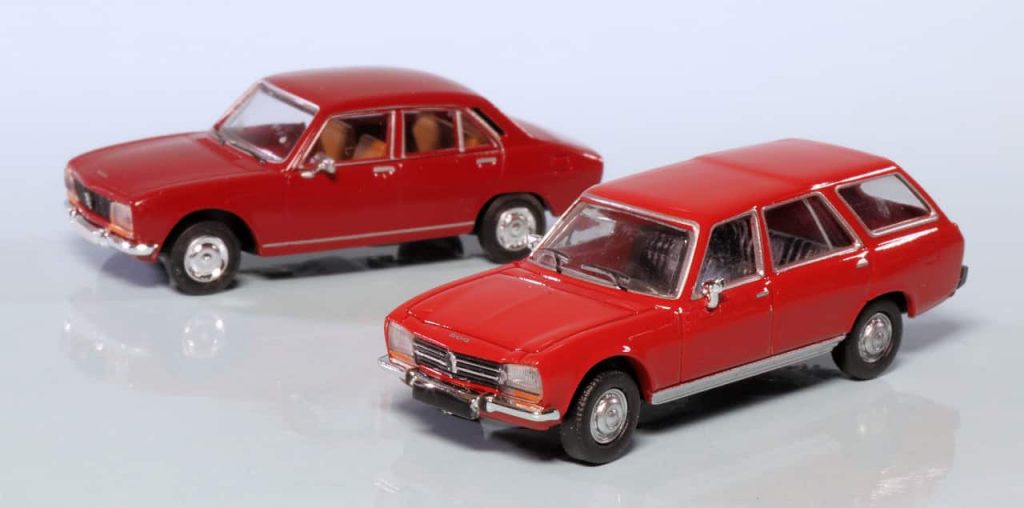 187 PCX87 Peugeot 504 Break en Brekina sedan