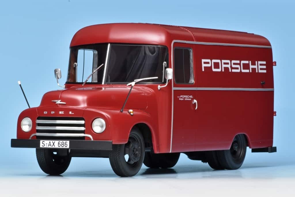 118 Schuco ProR Opel Blitz Porsche voor