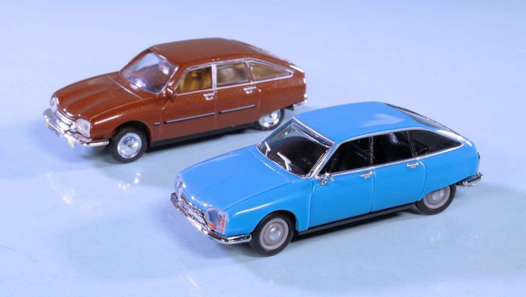 187 Herpa Citroën GS blauw met Norev