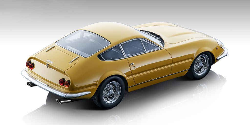 118 Tecnomodel Ferrari 365 GTB proto (1967) geel achter