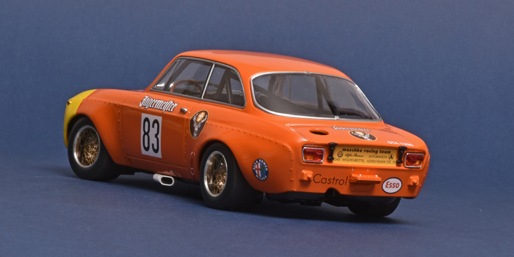 118 Minichamps Alfa Romeo GTA 1300 Junior (1972) DRM Maschke achter