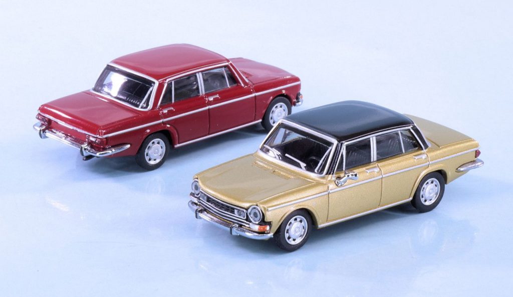 187 Herpa Simca 1301 Special goud en rood