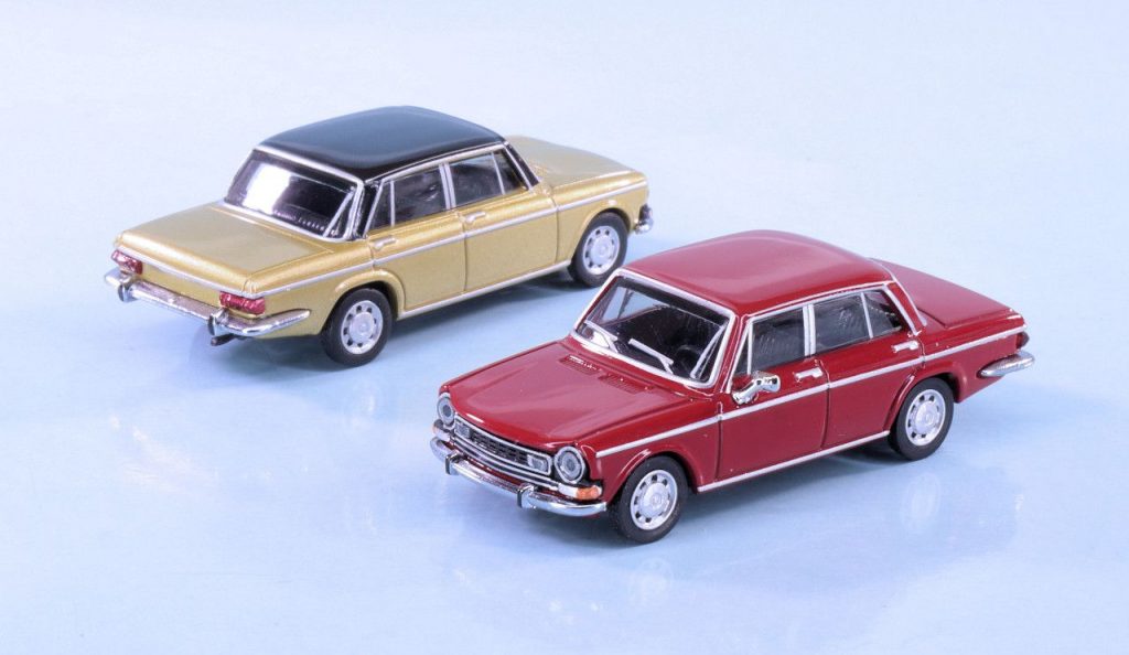 187 Herpa Simca 1301 Special rood en goud