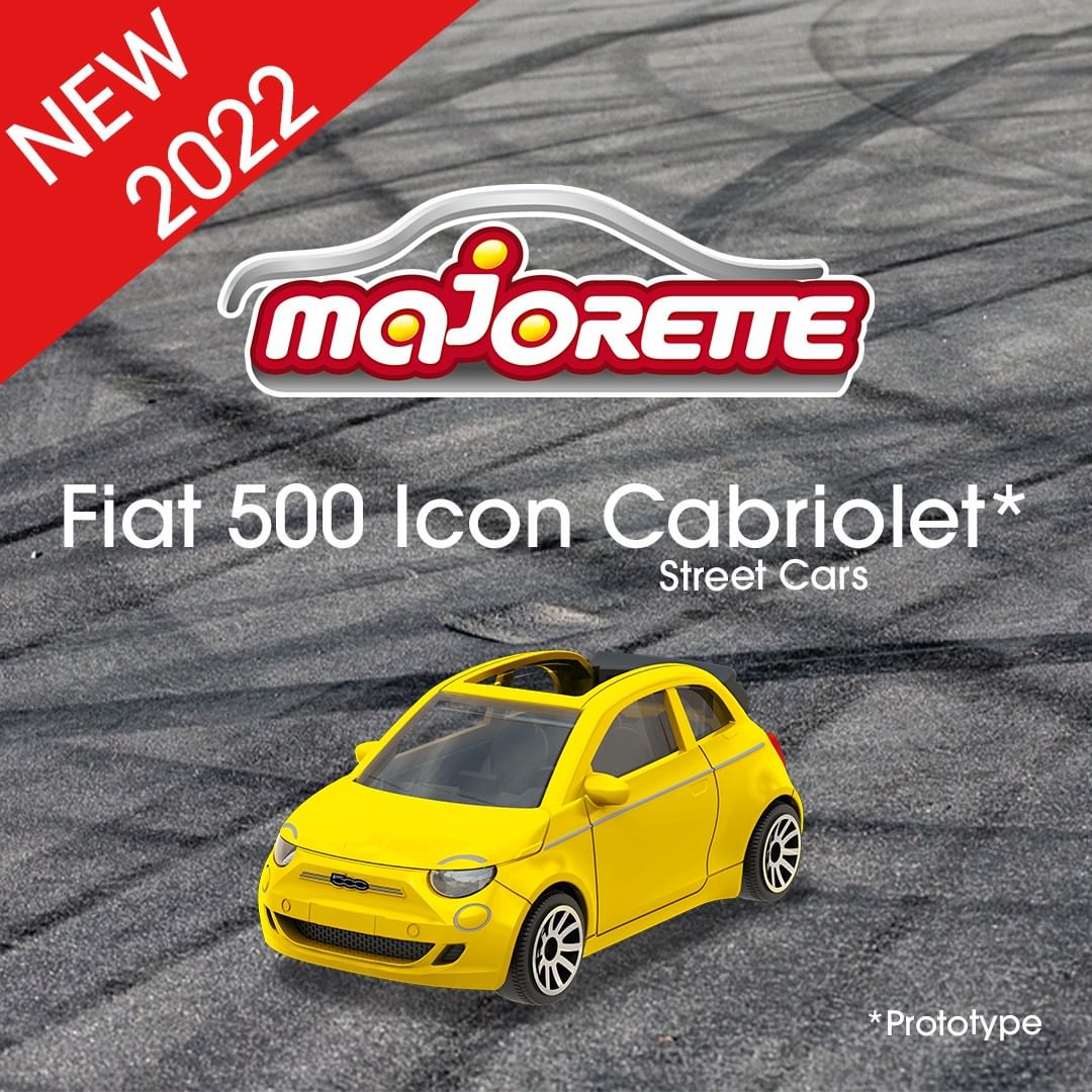 3-inch Majorette Fiat 500e