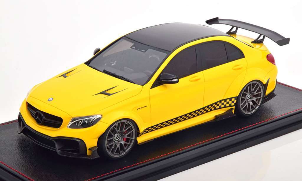 118 GLM Mercedes AMG C63 S Darwin Pro Widebody geel 118 GLM Mercedes AMG C63 S Darwin Pro Widebody geel
