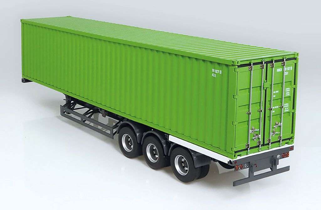 18NZG Oplegger set met 40ft container Europa Internationaal 2 18NZG Oplegger set met 40ft container Europa Internationaal 2