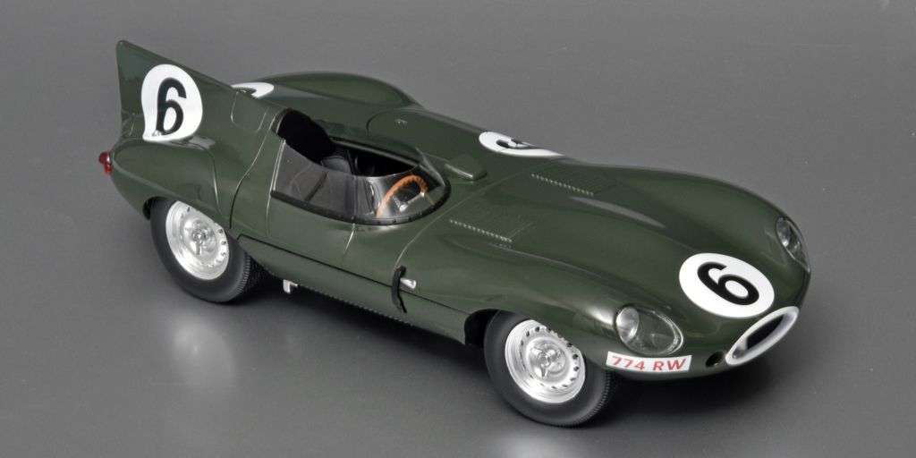18CMR Jaguar D type Longnose LM winner 1955 Hawthorne Bueb 1