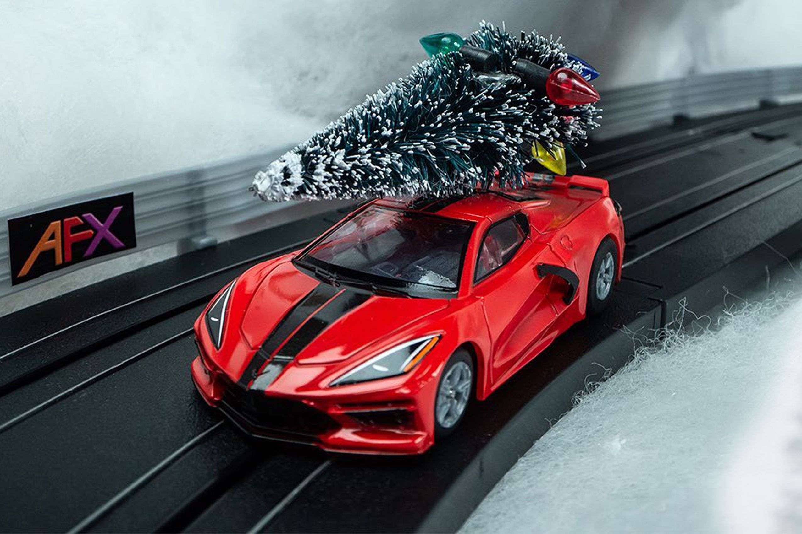Corvette 8e gen rood plus tree Corvette 8e gen rood plus tree