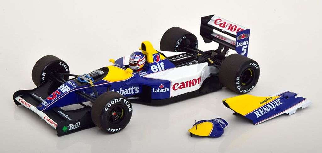 18minic Williams Renault FW14B 1992 Mansell wereldkampioen 1