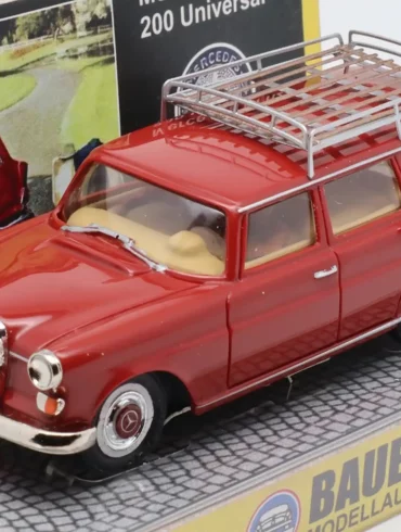 mercedes benz universal 200 braunrot mit dachgepaecktraeger 1 64