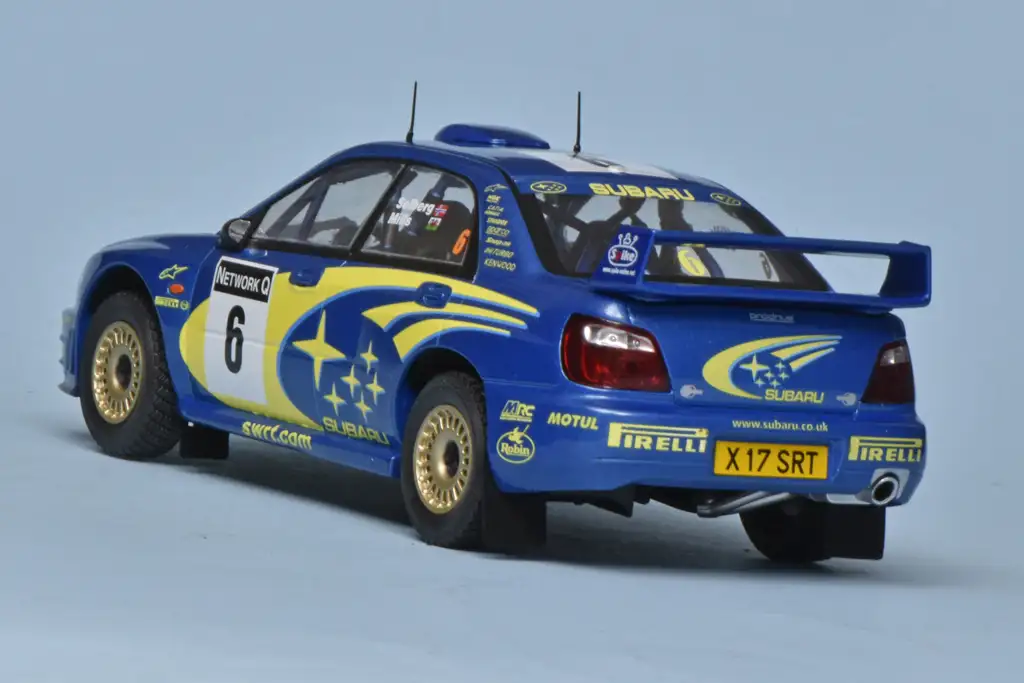 124 ixo Subaru Impreza S7 WRC Solberg+Mills achter 124 ixo Subaru Impreza S7 WRC Solberg+Mills achter