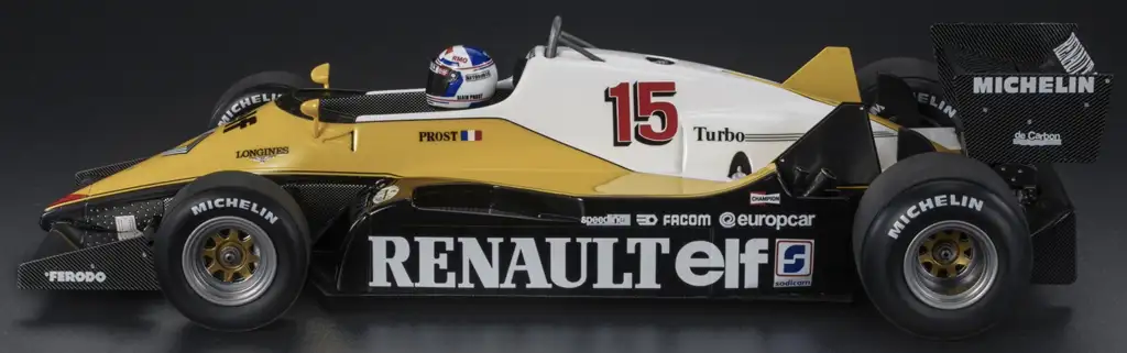 18GPreplicas Renault RE40 1983 Prost winnaar GP Fra 3 18GPreplicas Renault RE40 1983 Prost winnaar GP Fra 3