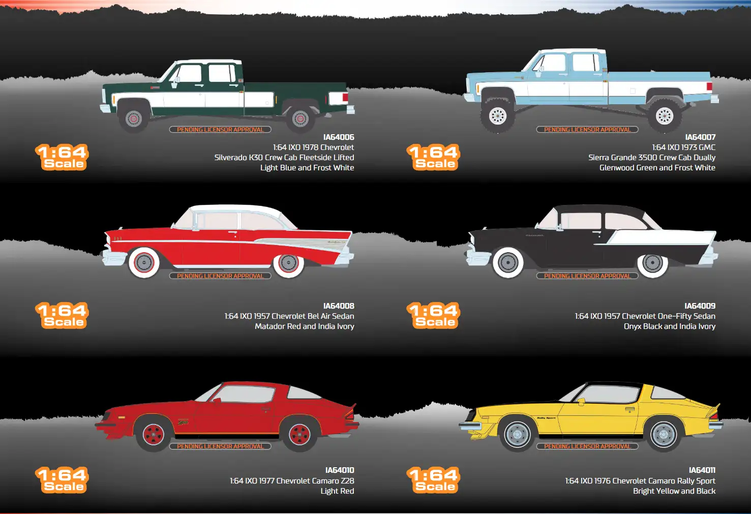 1;64 Ixo America cars 1;64 Ixo America cars