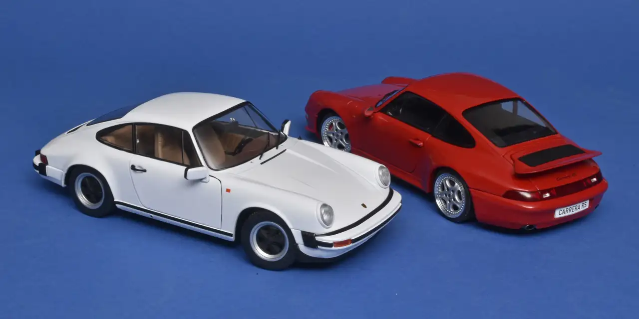 18solido Porsche 911 930 3.0 SC 74 + 911 993 Carrera RS 97 18solido Porsche 911 930 3.0 SC 74 + 911 993 Carrera RS 97