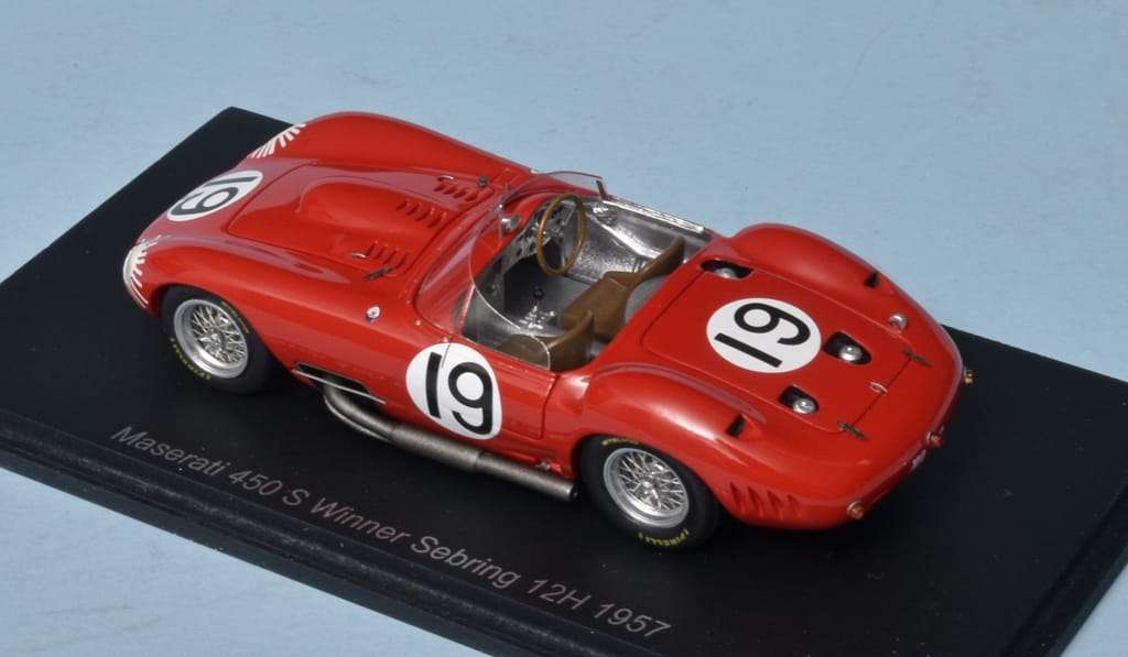 43spark Maserati 450S winner Sebring 1957 Fangio+Behra 2 43spark Maserati 450S winner Sebring 1957 Fangio+Behra 2