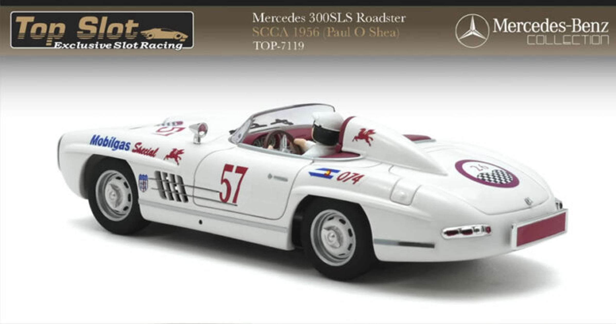 Top Slot – Mercedes 300SLS Roadster – SCCA 1956 Paul OShea – TOP 7119 2 800x421 Top Slot – Mercedes 300SLS Roadster – SCCA 1956 Paul OShea – TOP 7119 2 800x421